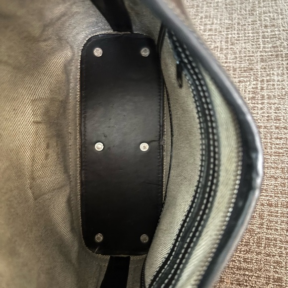 Dooney & Bourke Black Leather Shoulder Bag - Picture 4 of 5